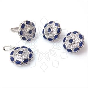 925 Sterling Silver Ring Earring Pendant Sets