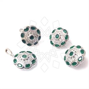925 Sterling Silver Ring Earring Pendant Sets