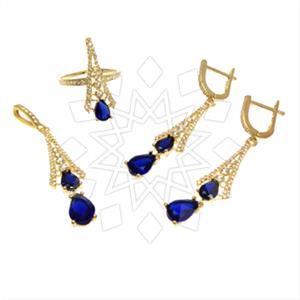 925 Sterling Silver Modern  Ring Earring Pendant Sets