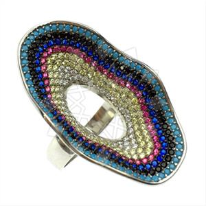 925 Sterling Silver Evil Eye Cocktail Rings