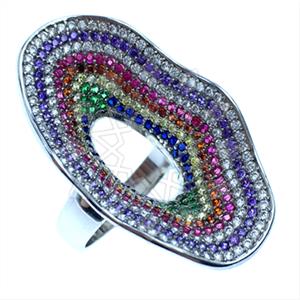 925 Sterling Silver Evil Eye Cocktail Rings