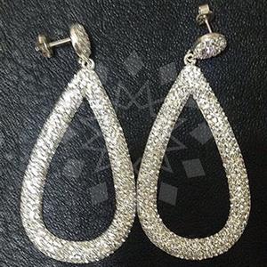 925 Sterling Silver Geometric Dangle Earrings