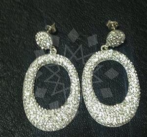 925 Sterling Silver Geometric Dangle Earrings