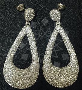 925 Sterling Silver Geometric Dangle Earrings