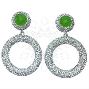 925 Sterling Silver Geometric Dangle Earrings