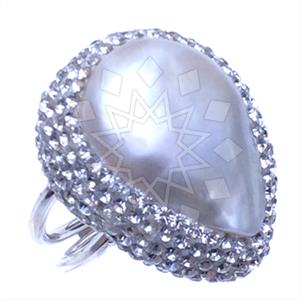 925 Sterling Silver Gem and Crystals Gemstone Rings