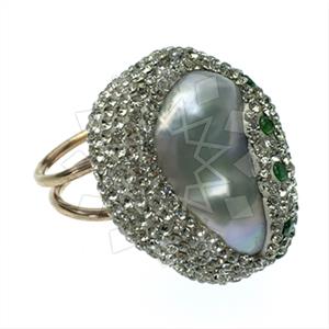 925 Sterling Silver Gem and Crystals Gemstone Rings