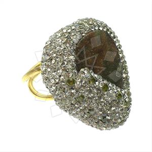 925 Sterling Silver Gem and Crystals Gemstone Rings