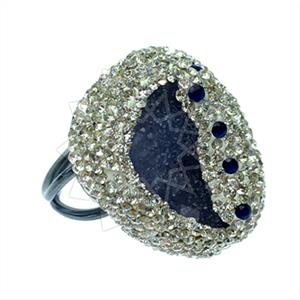 925 Sterling Silver Gem and Crystals Gemstone Rings