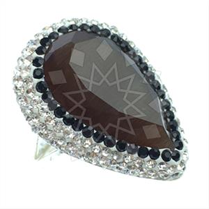 925 Sterling Silver Gem and Crystals Gemstone Rings