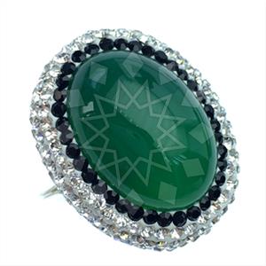 925 Sterling Silver Gem and Crystals Gemstone Rings