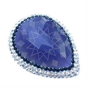 925 Sterling Silver Gem and Crystals Gemstone Rings