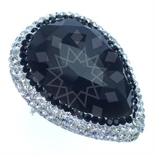 925 Sterling Silver Gem and Crystals Gemstone Rings