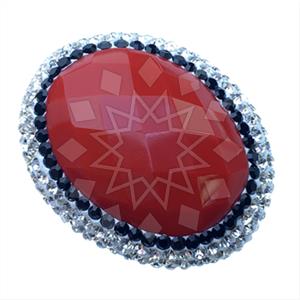 925 Sterling Silver Gem and Crystals Gemstone Rings