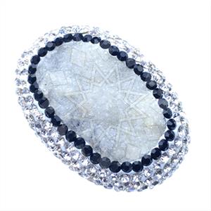 925 Sterling Silver Gem and Crystals Gemstone Rings