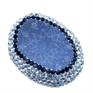 925 Sterling Silver Gem and Crystals Gemstone Rings