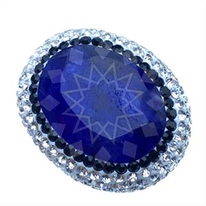 925 Sterling Silver Gem and Crystals Gemstone Rings