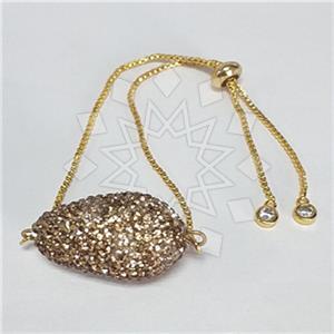 Fashion Crystal Pave  Adjustable Bracelet