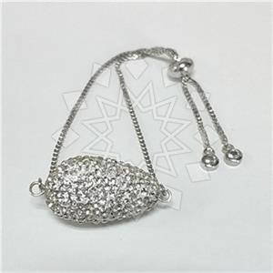 Fashion Crystal Pave  Adjustable Bracelet