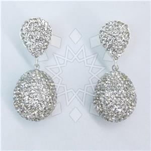 Fashion Gem and Crystals Single Drop Earrings