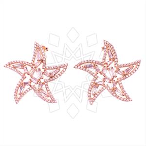 925 Sterling Silver Moon and Stars Statement Earring