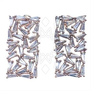 925 Sterling Silver Geometric Stud Earrings