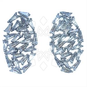 925 Sterling Silver Geometric Stud Earrings