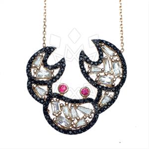 925 Sterling Silver Animal Pendant Necklace