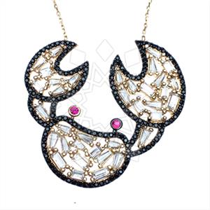 925 Sterling Silver Animal Pendant Necklace