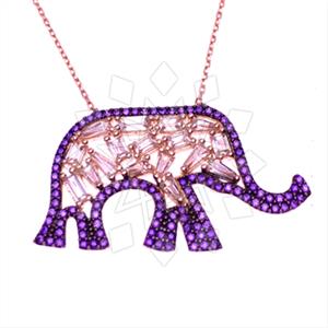 925 Sterling Silver Animal Pendant Necklace