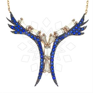 925 Sterling Silver Angel and Wings Pendant Necklace