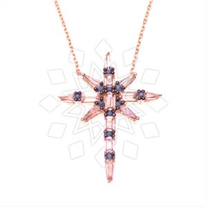 925 Sterling Silver Geometric Pendant Necklace