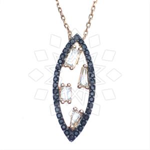 925 Sterling Silver Geometric Pendant Necklace