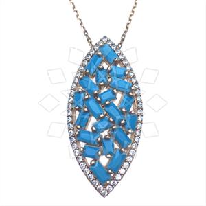 925 Sterling Silver Geometric Pendant Necklace