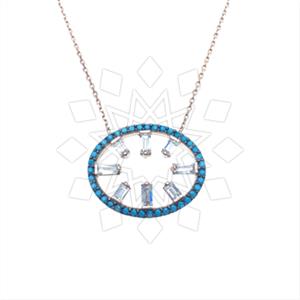 925 Sterling Silver Geometric Pendant Necklace