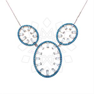925 Sterling Silver Geometric Pendant Necklace