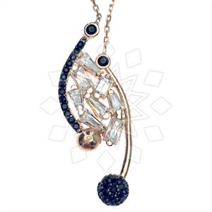 925 Sterling Silver Baguette Gemstone  Pendant Necklace