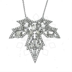 925 Sterling Silver Tree and Leaf Pendant Necklace