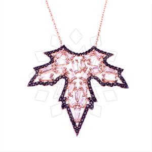 925 Sterling Silver Tree and Leaf Pendant Necklace