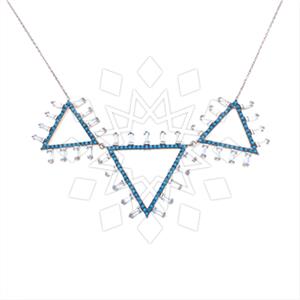 925 Sterling Silver Geometric Pendant Necklace