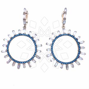 925 Sterling Silver Geometric Dangle Earrings