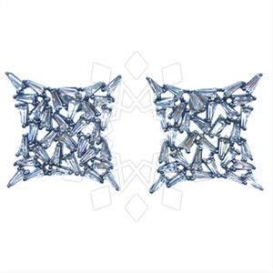 925 Sterling Silver Geometric Stud Earrings