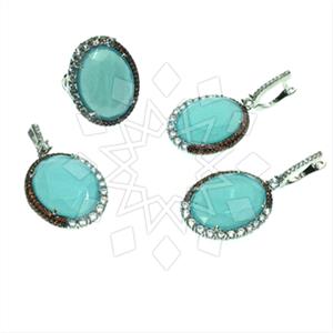 925 Sterling Silver Ring Earring Pendant Sets