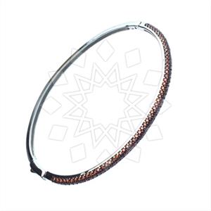 925 Sterling Silver Zirconia Pave  Classic Bracelets