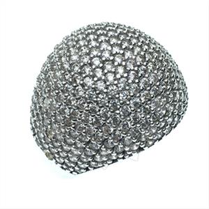 925 Sterling Silver Zirconia Pave  Cocktail Rings