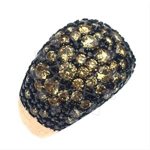 925 Sterling Silver Zirconia Pave  Cocktail Rings