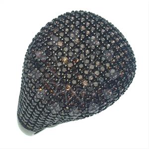 925 Sterling Silver Zirconia Pave  Cocktail Rings