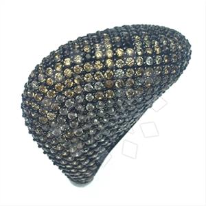 925 Sterling Silver Zirconia Pave  Cocktail Rings