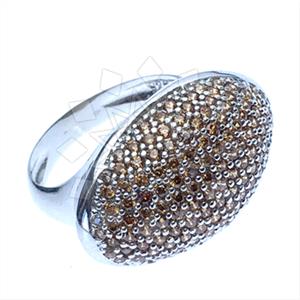 925 Sterling Silver Zirconia Pave  Cocktail Rings