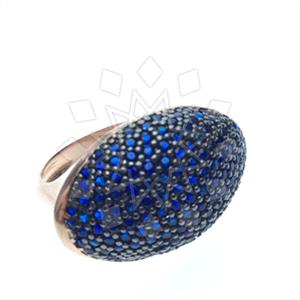 925 Sterling Silver Zirconia Pave  Cocktail Rings